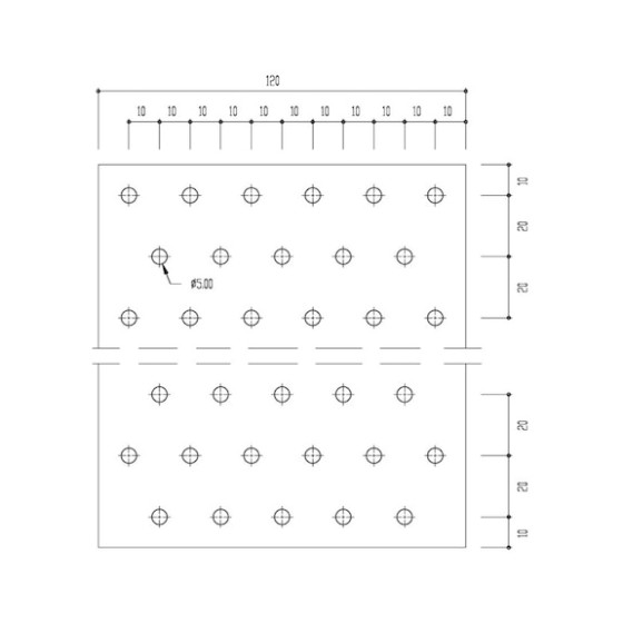 Пластина перфорована (HDG)