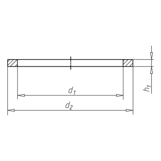 Уплотнительное кольцо медное форма A Wurth 16X20X1,5