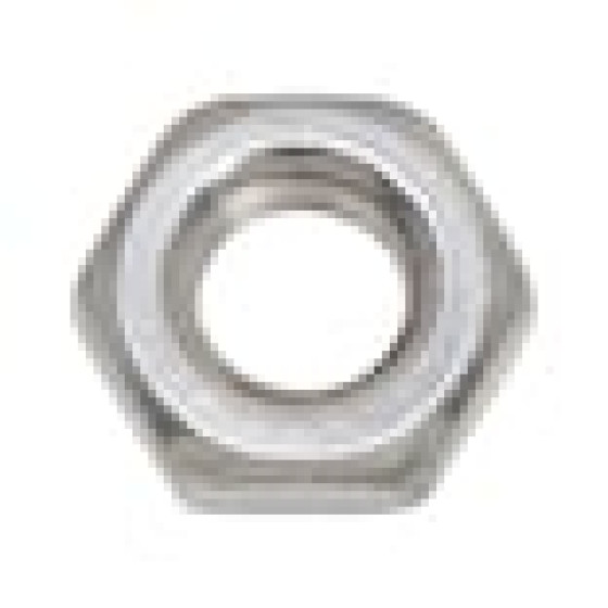 Гайка шестигранна низька DIN439-B, нерж.сталь A2, SW10, M6