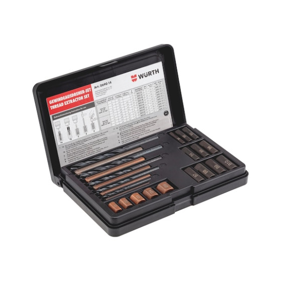 Набір різьбових екстракторів, 25 шт.