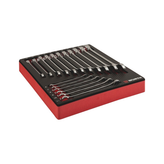 Набір ріжково-накидних ключів, 17 шт.