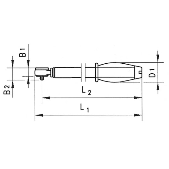Фото - 2 - Динамометричний ключ Wurth 1/4” 220мм 4-20NM Ø40 мм