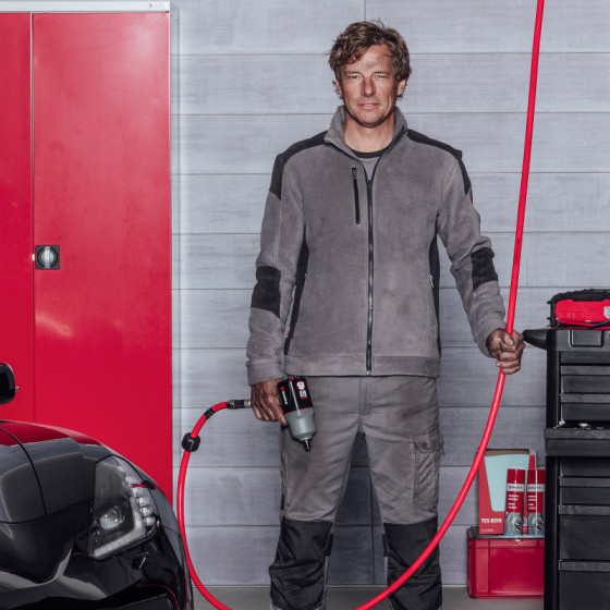 Пуловер флисовый CETUS, антрацит, размер XL