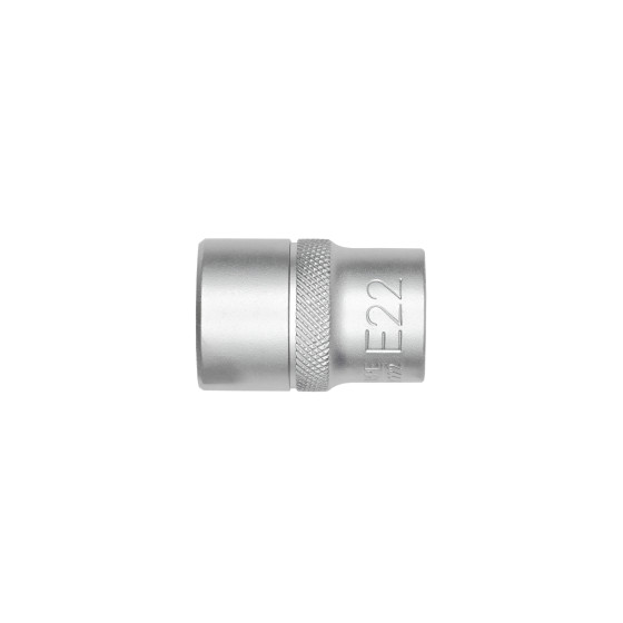 Головка торцева 1/2IN, зовнішній торкс, E22-L38MM, RED STRIPE