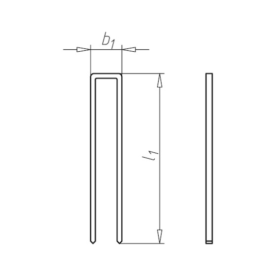 Скоба для пневматичного степлера, тип 90, 15 mm