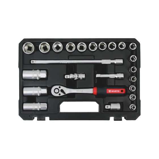 Набір інструментів з тріскачкою, 3/8IN, 12-гр., 24 шт.