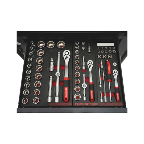 Візок інструментальний PLUS, з інструментами, 8.4, 242 шт.