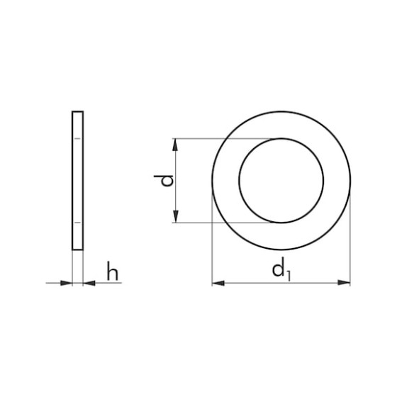 Шайба DIN125-B-140HV-(A2K)-D41,0