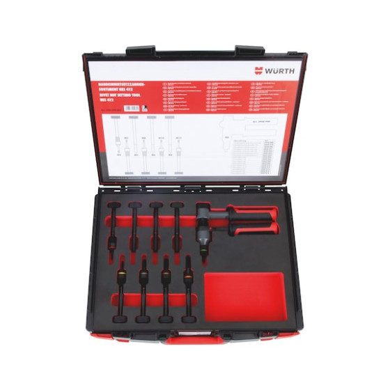 Кліщі заклепувальні для монтажу різьбових заклепок, 16шт.