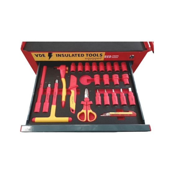 Візок інструментальний STANDARD, з інструментами, 8.4 VDE, 125 шт.