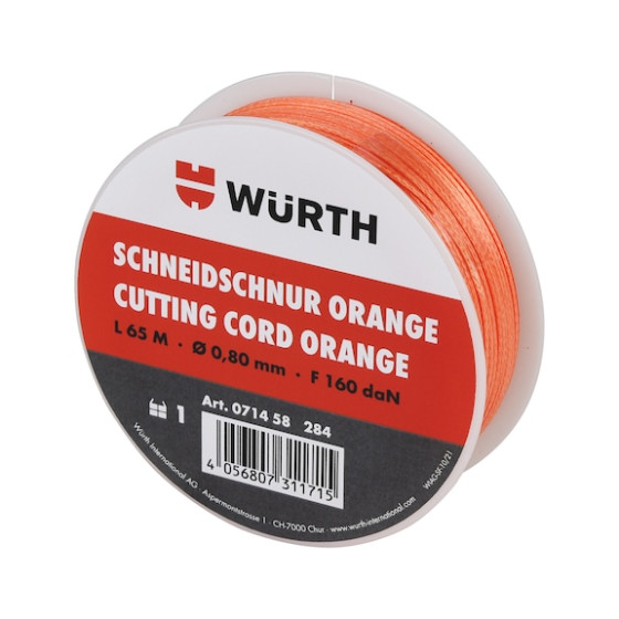 Нитка для срезки автомобильного стекла, оранжевая