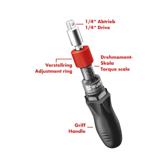 Динамометрична викрутка 1/4 дюйма