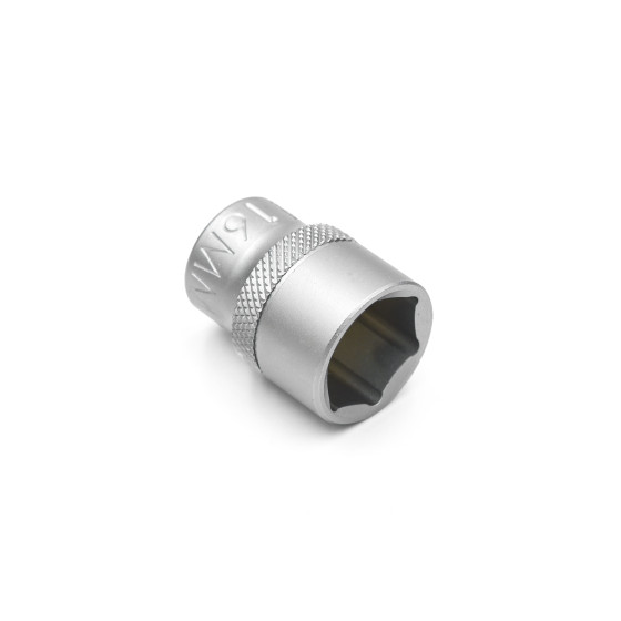 Головка торцевая шестигранная, 3/8IN, короткая, SW16, RED STRIPE