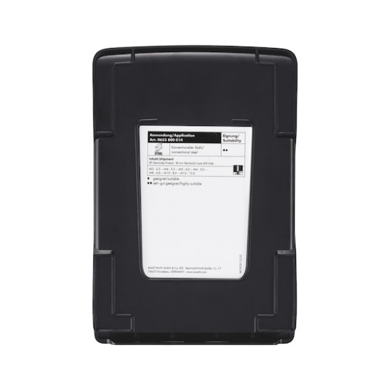 Набор сверел и метчиков машинных для глухих отверстий, синие, HSCo, 14 шт.