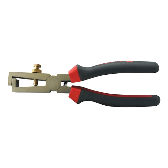 Кліщі для зняття ізоляції, 160 mm, RED STRIPE