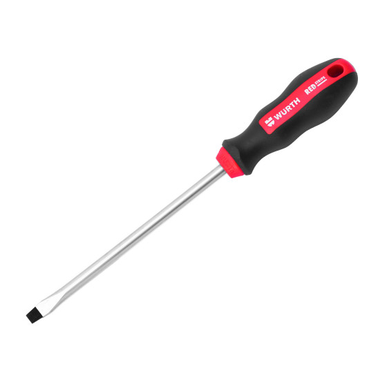Отвертка шлицевая, SL, 175X8,0X1,2MM, RED STRIPE