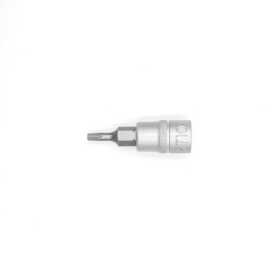 Головка торцева, 1/4IN, з насадкою TX10, RED STRIPE