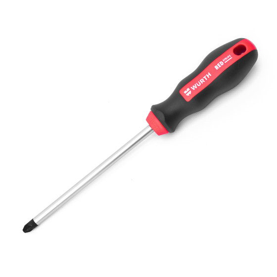 Отвертка шлицевая, SL, 175X8,0X1,2MM, RED STRIPE