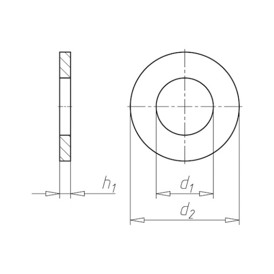 Шайба A2K, D13,0