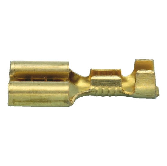 Фото - 1 - Контакт плоский неізольований гніздовий, (PL) 6,3x0,8 (1,5-2,5 мм²)