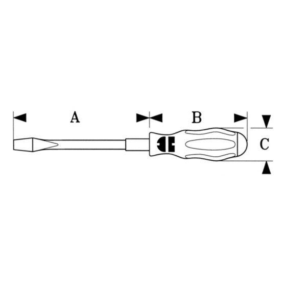 Отвертка ZEBRA® с держателем бит 1/4", 110мм