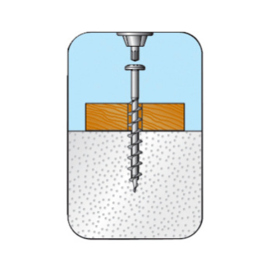 Aerated concrete screw, W-PS