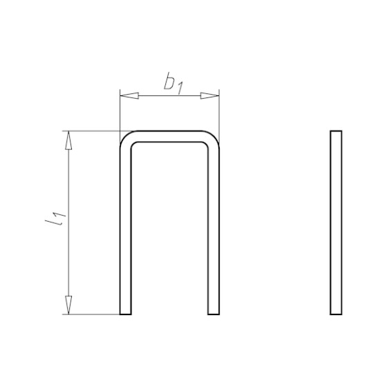 Скоба для пневматичного степлера, тип 80, 16 mm