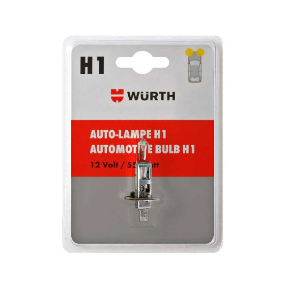 Лампа галогенова H1-(P14,5S)-12V-55W, 1 шт. в блістері {арт. 07209111}