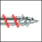 Шуруп ASSY 4 CS с потайной головой (A2K)