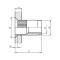 Заклепка резьбовая с цилиндрической рифленой головкой Wurth A2B 10X6,9 M4