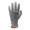 Перчатки защитные с полиуретановым покрытием BASIC, серые, пара, размер 8