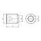 Гвинт установочний TRNC-ISO4026-45H-IH3-M6X4