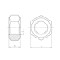 Гайка шестигранна ISO4032 - A2/70 - SW4, M2