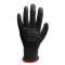 Перчатки защитные с полиуретановым покрытием BASIC, черные, пара, размер 11