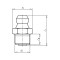Конический ниппель форма A Wurth Н1 M8X1