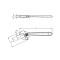 Ключ рожковый разводной, 259 mm, 0-34 mm